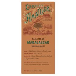 Tableta chocolate madagascar 74% amatller 70 grs