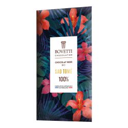 Tableta chocolate negro 100% Sao Tomé Bovetti Gourmet