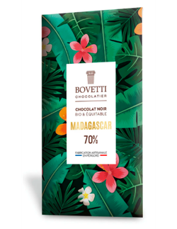 Tableta chocolate negro 70% Madagascar Bovetti Gourmet