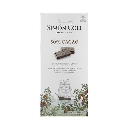 Comprimido de chocolate escuro 85 g simon coll