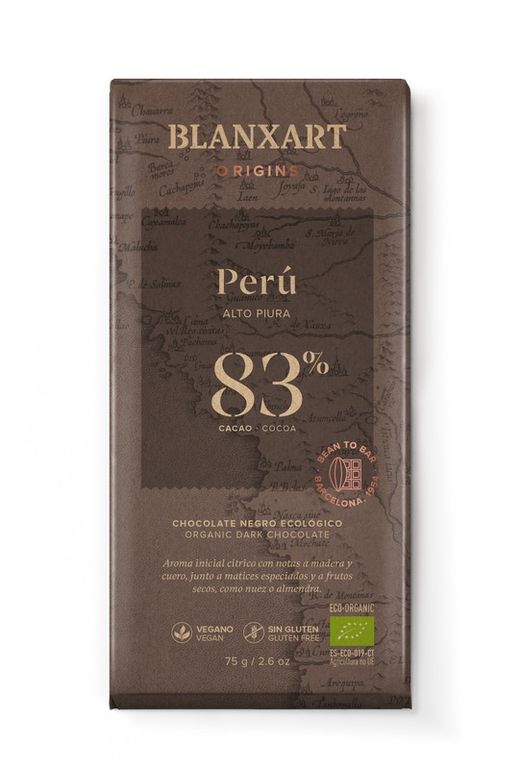 Peru Chocoladetablet 83% 75 gram Blanxart