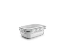 Táper Rectangular Acero Inox Apto Microondas Keepklin 600 Ml Ibili