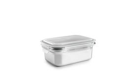 Táper Rectangular Acero Inox Apto Microondas Keepklin 800 Ml Ibili