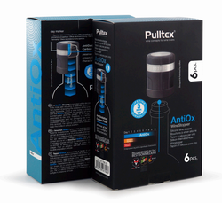Tapón de Vino Pulltex Negro Antiox Pack 6 unidades