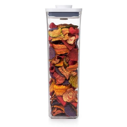 Oxo pote de cozinha quadrado estreito 2,1l oxo
