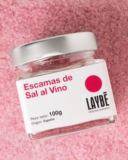 Frasco de Vidro Sal para Vinho Laybé Especiarias Gourmet 100g