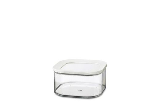 Tarro de cocina apilable modula cuadrado 1250 ml - blanco