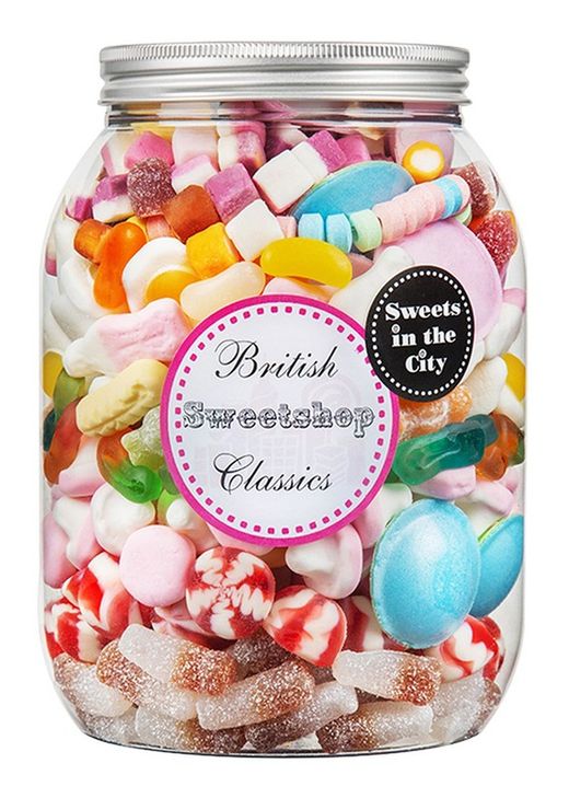 Christmas Candy Jar Sweets in the City Festive British Giant Jar 1kg