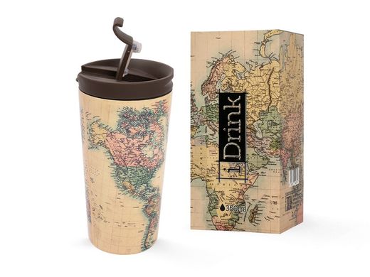 Travel Mug 350 ml OLD MAP I-Total