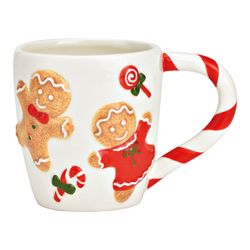 Taza Figura Pan de Jengibre 320 ml Multicolor Navidad