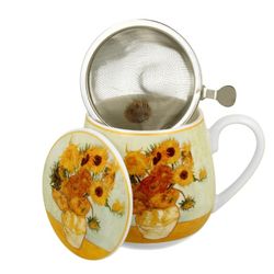 Van Gogh Sunflower Infusions Cup 43 Cl Porcelain Duo Art Gallery