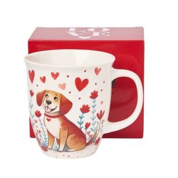 Taza Jumbo Love Perro Duo Porcelana