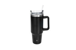Taza Termo 1200 Ml Negro Con Pajita Iris