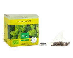 Té Moroccan Mint Alma Home Ecológico 15 pirámides
