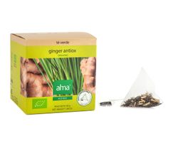 Té Verde Jengibre Antioxidante Alma Home Ecológico 15 pirámides