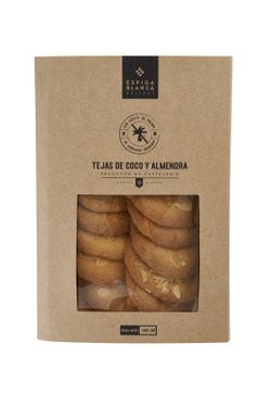 Tejas coco almendra sin azúcar 140 grs