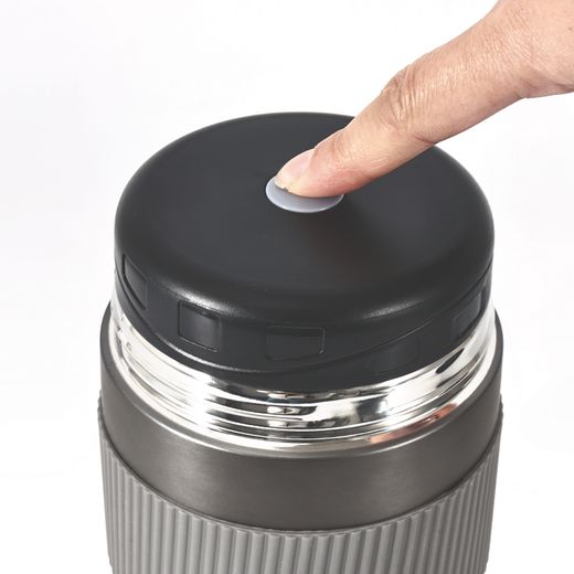 Termo Alimentos Castey Antracita Grip Sil. 500Ml