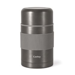 Termo Alimentos Castey Antracita Grip Sil. 750Ml