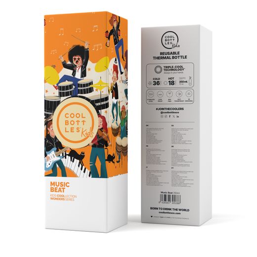 Termo infantil Music Beat 350 ml Cool Bottles