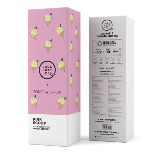 Termo infantil SPRT& Pink Scoop 350 ml Cool Bottles