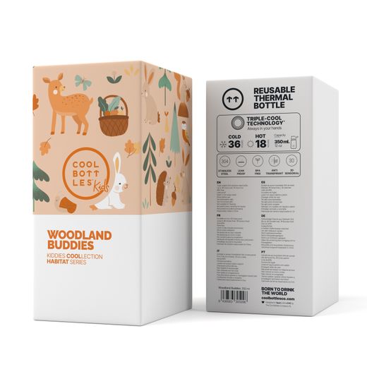 Termo infantil Woodland Buddies 350 ml Cool Bottles