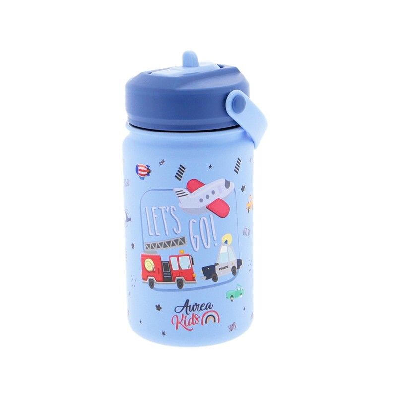 Termo Inox Infantil con Pajita 330 ml Sky Tiny Motors Creative Story