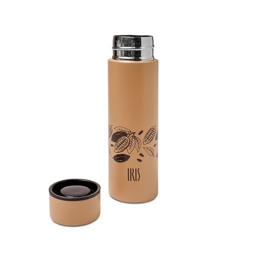 Termo para líquidos visón café y chocolate 140 ml inox Iris