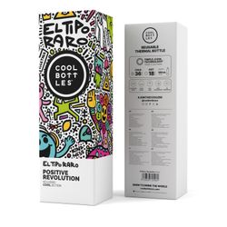 Termo The Bottles Positive Revolution 500 ml El Tipo Raro Cool Bottles