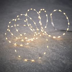 Christmas Lights Strip with Batteries 90 LEDs Warm White Edelmann