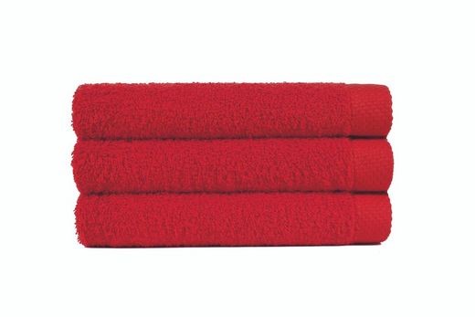 Sheet bath towel 100x150 red