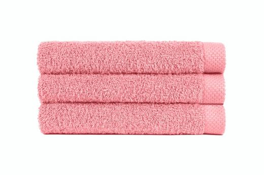 Coral washbasin towel 50x100