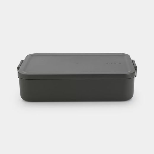 Tupper comida Bento grande plástico Gris Oscuro Brabantia
