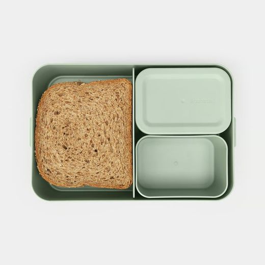Tupper comida Bento grande plástico Verde Jade Brabantia