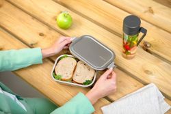 Tupper comida Mediano 1 1L Acero Matt Steel Brabantia
