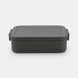 Tupper comida mediano plástico Gris Oscuro Brabantia