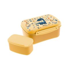 Tupper Infantil Hermético Mustard Dinosaurs Creative Story