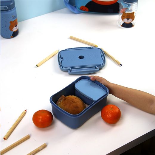 Tupper Infantil Hermético Petrol Blue Tiger Creative Story