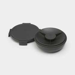 Tupper redondo hermético 1 3L plástico Gris Oscuro Brabantia