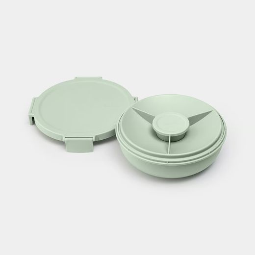 Tupper redondo hermético 1 3L plástico Verde Jade Brabantia