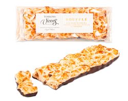 Turrón Artesano Soufflé duro crujiente almendra base chocolate 300 grs Vicens