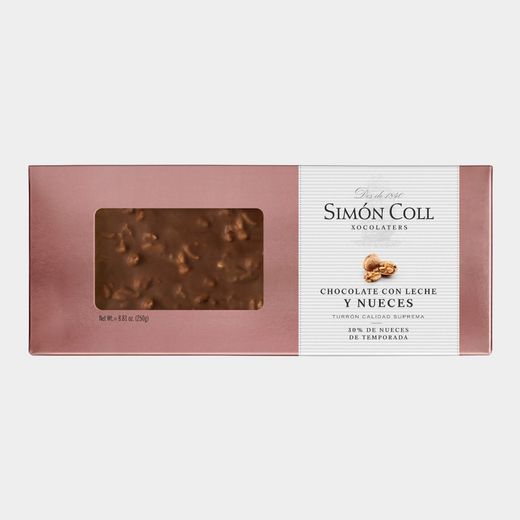 Τουρρόν Σοκολάτα με Γάλα και Καρύδια Simon Coll 250g