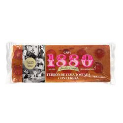Turrón de Yema Tostada con Cereza Rilsan 300g Marca 1880