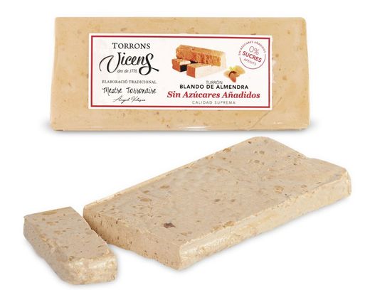 Vicens Soft Almond Sugar-Free Nougat with sweeteners 250g