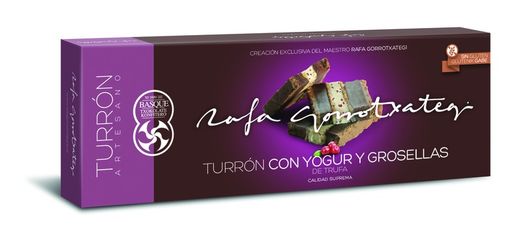 Turrón Trufa Con Yogur Y Grosellas Rafa Gorrotxategi 250 Grs