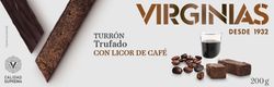 Turrón trufado al licor de café virginias 200 grs sin gluten