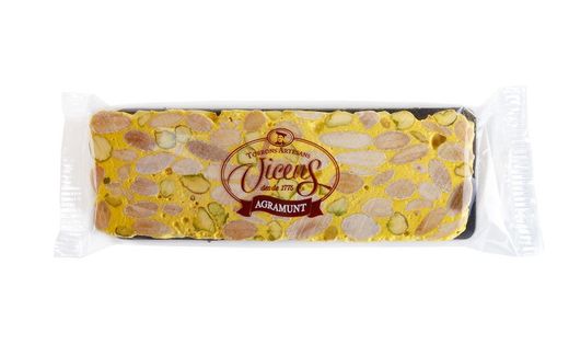 Torrone vicens pistacchio di limone alle mandorle 80g