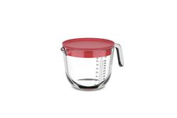 Vaso Medidor Cocina Vidrio Chef It Mepal 1000 ml con tapa coral