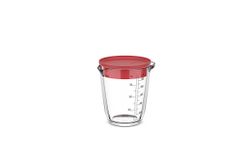 Vaso Medidor Cocina Vidrio Chef It Mepal 500 ml con tapa coral