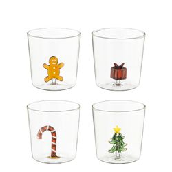 Vaso Navidad 4 Diseños 9 x 9 cm Edelmann