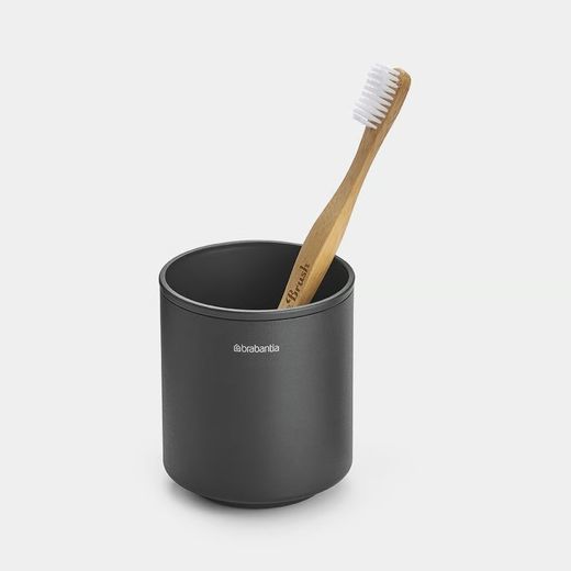 Vaso portacepillos de encimera Mineral Infinite Gris Brabantia
